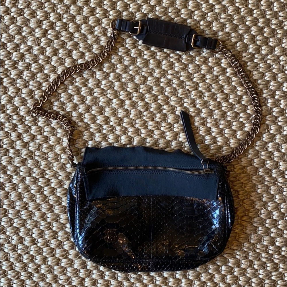 Lanvin Black Python Handbag